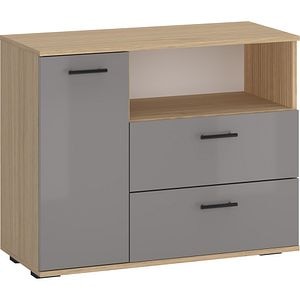 Comoda living Vicenza, PAL, 90 x 40 x 73 cm, stejar