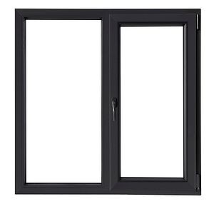 Fereastra PVC 100 x 100 cm, gri, SDDR fix