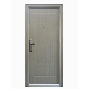 Usa de apartament, metalica, bej, dreapta, 205 x 88 cm • Lines
