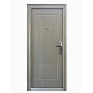 Usa de apartament, metalica, bej, stanga, 205 x 88 cm • Lines