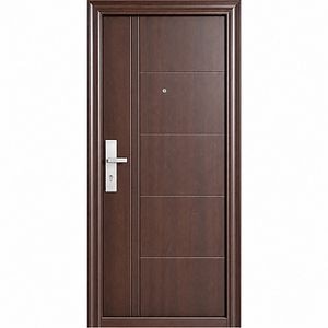 Usa exterior Flavia, fara geam, dreapta, metal, 90 x 205 cm, nuc