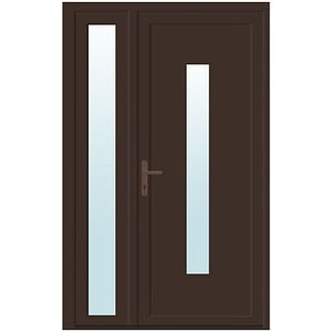 Usa PVC exterior, nuc, dreapta, 120 x 205 cm, deschidere la 120 cm