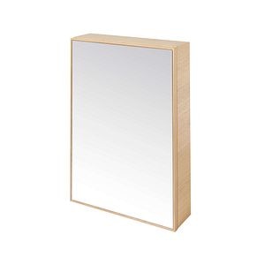 Dulap baie suspendat, cu oglinda, stejar, 50 x 70 x 15 cm  GoodHome Avela
