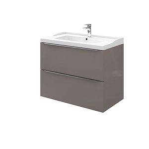 Baza pentru lavoar, suspendata, Antracit, 80 x 60 cm  GoodHome Imandra