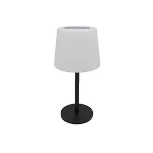 Lampa solara LED BLOOMA, 2 W, 3000K, IP44, sticla si otel inoxidabil, alb/negru