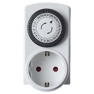 Priza Programabila Mecanica 24h 30 min, 16A, ABS, alb