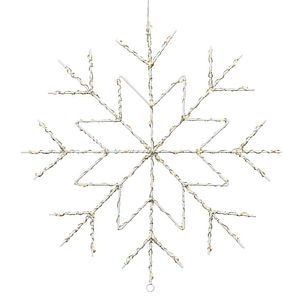 Decoratiune luminoasa Fulg de zapada, 60 led-uri, 50 cm, alb