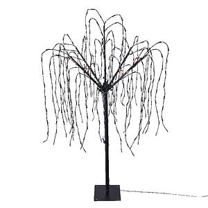 Decoratiune luminoasa Salcie, 400 led-uri, 152 cm, negru