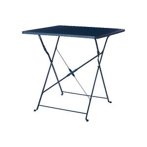 Masa de gradina pliabila, otel, albastru, patrata, 2 persoane, 70 x 70 x 71 cm • GoodHome saba