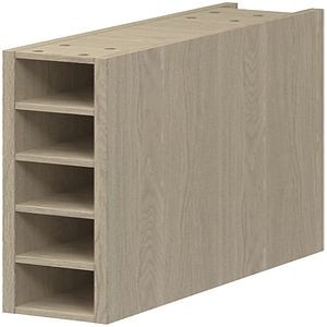 Corp suspendat bucatarie GOODHOME Caraway, pentru vinuri, 15 x 32 x 72 cm, stejar