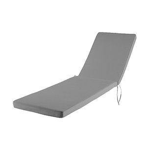 Perna sezlong gradina, gri, forma dreptunghiulara, 190 x 55 cm • GoodHome Tiga