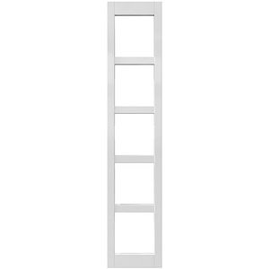 Panou frontal suport vin GOODHOME Garcinia, 14.7 x 71.5 cm, alb lucios