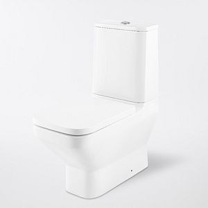 Set WC si rezervor, patrat, alb, portelan, diamentru 10, 2 cm, 3/6 L • GoodHome