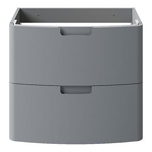 Masca pentru lavoar GOODHOME Himalia, 70 x 60 x 45 cm, PAL si MDF, gri mat