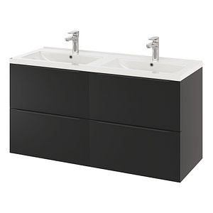 Baza pentru lavoar, suspendata, Negru, 120 x 60 cm  GoodHome Imandra