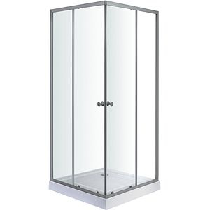 Cabina dus standard Arkell, patrata, 90 x 90 x 192 cm, sticla securizata 4mm, profil crom