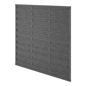 Panou gard din lemn, antracit, 180 x 180 x 3.5 cm  Ozora