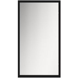 Front usa GoodHome Winterana, sticla cu striatii, aluminiu, 40 x 89.5 cm, negru