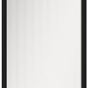 Front usa GoodHome Winterana, sticla cu striatii, aluminiu, 30 x 89.5 cm, negru