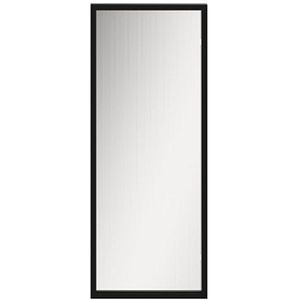 Front usa GoodHome Winterana, sticla cu striatii, aluminiu, 60 x 89.5 cm, negru