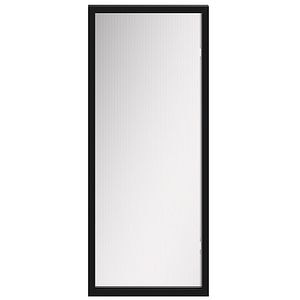 Front usa GOODHOME Winterana, Sticla cu striatii, aluminiu, 30 x 71.5 x 2 cm, negru