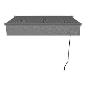 Copertina retractabila manuala, antracit, cadru aluminiu, 392 x 300 cm  Klikstrom