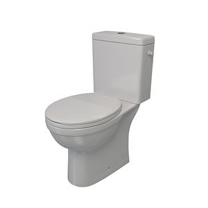 Set WC si rezervor, rotund, alb, include capac, 6 L  Thasos