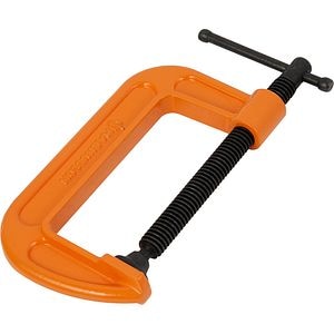 Menghina Tip G MAGNUSSON, 200 x 100 mm, forta strangere 450 kg, fonta si otel, portocaliu