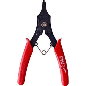 Cleste sigurante FORGE STEEL, otel, 15cm, negru-rosu