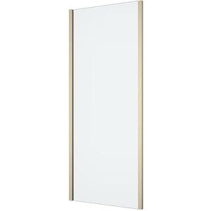 Paravan dus GOODHOME Ledava, aluminiu, sticla securizata 8mm, 80 x 195 cm, profil auriu