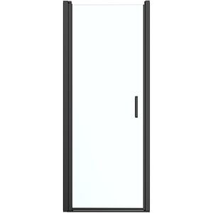 Usa dus pivotanta GOODHOME Ledava, aluminiu, sticla securizata 8mm, 80 x 195 cm, profil negru