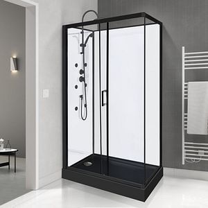 Cabina dus hidromasaj, joasa, dreptunghiulara, 80 x 120 x 225 cm • Sabina