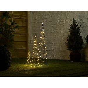 Set decoratiuni conuri LED, 180 leduri, 25-75cm, metal