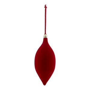 Glob catifea Teardrop, 15 cm, rosu