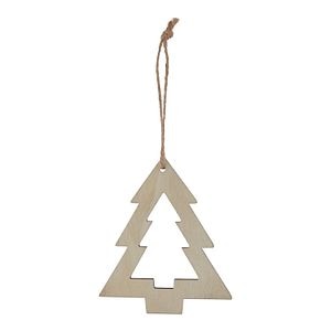 Decoratiune brad, 10 cm, alb