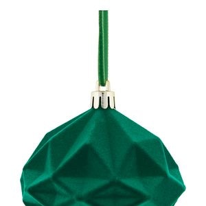 Glob de Craciun Diamant, 8 cm, verde