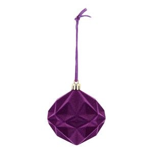 Glob de Craciun Diamant, 8 cm, violet