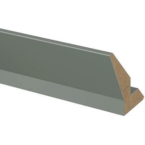 Cornisa bucatarie GOODHOME Ashmead, 240 x 7.5 cm, verde mat