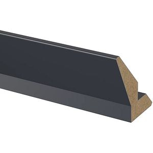 Cornisa bucatarie GOODHOME Ashmead, 240 x 7.5 cm, albastru mat