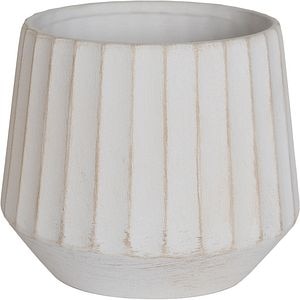 Ghiveci flori VERVE, teracota, D 16 cm, bej