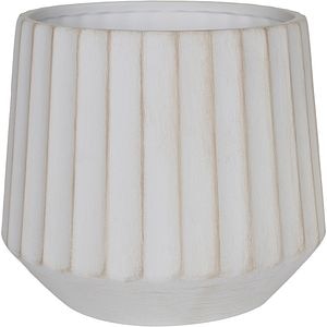 Ghiveci flori VERVE, teracota, D 22 cm, bej