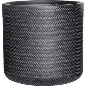 Ghiveci flori VERVE Rattan, D 36 cm, negru