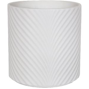 Ghiveci din teracota Verve, 13 cm, alb
