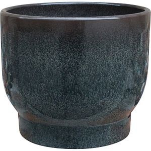 Ghiveci flori VERVE, argila, D 16.5 cm, dark shadow