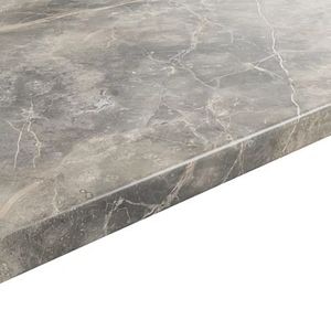 Blat bucatarie GoodHome Berberis , 3.8 x 62 x 300 cm, PAL laminat, aspect marmura gri