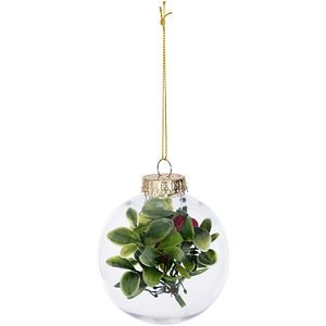 Glob Craciun, 8 cm, transparent