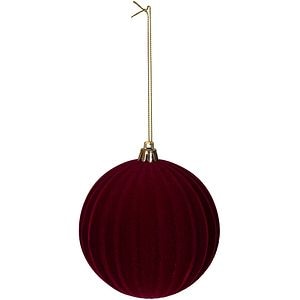 Glob Craciun, 15 cm, visiniu