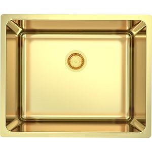 Chiuveta bucatarie GoodHome Villach XS, 1 cuva, inox, 54 x 44 x 20 cm, auriu