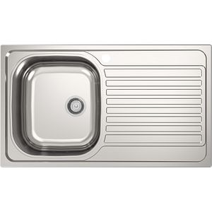 Chiuveta bucatarie Jabiri, 1 cuva, picurator reversibil, 76 x 43.5 cm, inox