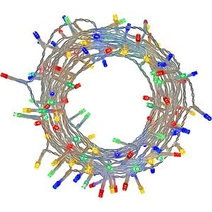 Instalatie Craciun 120 LED-uri, 9.95 m, transparent, lumina multicolora